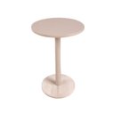 Ver imagem 1 de Mesa Lateral de Apoio Redonda Offwhite em Mdf para Sala Quarto Decoração Hall de Entrada Consultório