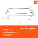 Ver imagem 3 de Caixa de Massa Azul 20 Litros Afort