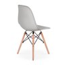 Mesa Inês 80cm Branca + 4 Cadeiras Eames Eiffel - Cinza - 3