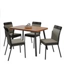 Ver imagem 2 de Conjunto Sala de Jantar 4 Cadeiras Seattle Carraro Nogal