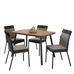 Conjunto Sala de Jantar 4 Cadeiras Seattle Carraro Nogal - 2