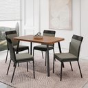 Ver imagem 1 de Conjunto Sala de Jantar 4 Cadeiras Seattle Carraro Nogal