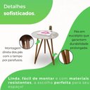 Ver imagem 4 de Mesa Lateral para Sala de Estar Corinto 100% MDF 70 cm Branco