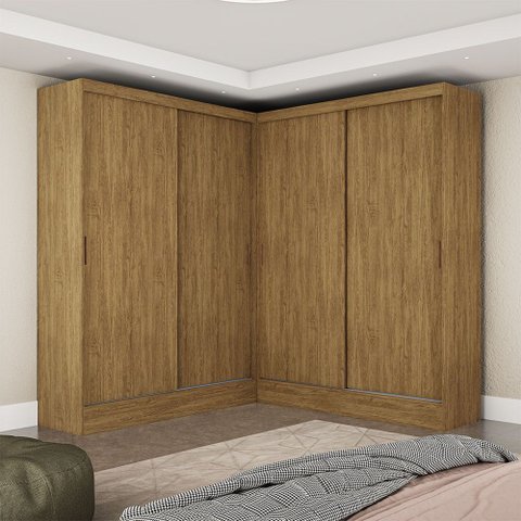 Closet Casal Duplo Belém 4 Portas 4 Gavetas Carioca Móveis