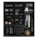 Ver imagem 6 de Closet Casal 100% MDF BP 208,5cm 3 Gavetas Sion