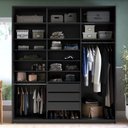 Ver imagem 2 de Closet Casal 100% MDF BP 208,5cm 3 Gavetas Sion