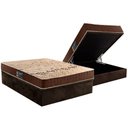 Ver imagem 1 de Conjunto Box Baú Casal: Colchão Espuma Anjos D28 Confort Double Face + Base Crc Suede Brown(