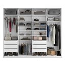 Ver imagem 7 de Closet Casal 100% MDF BP 277cm 6 Gavetas Sion Branco