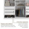 Closet Casal 100% MDF BP 4 Vaos 6 Gavetas Sion - 11