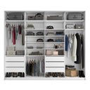 Ver imagem 6 de Closet Casal 100% MDF BP 277cm 6 Gavetas Sion