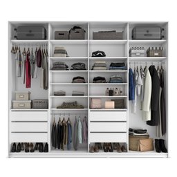 Closet Casal 100% MDF BP 4 Vaos 6 Gavetas Sion - 6