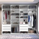 Ver imagem 2 de Closet Casal 100% MDF BP 277cm 6 Gavetas Sion