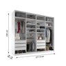 Closet Casal 100% MDF BP 4 Vaos 6 Gavetas Sion - 3