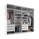Ver imagem 2 de Closet Casal 100% MDF BP 277cm 6 Gavetas Sion Branco
