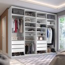 Ver imagem 1 de Closet Casal 100% MDF BP 277cm 6 Gavetas Sion