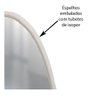 Espelho Multiuso Lapidado Fita Dupla Face 3M 60 cm Redondo Sem Moldura - 4