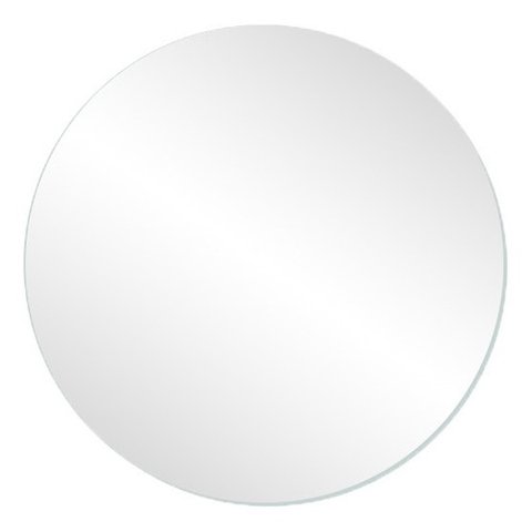Espelho Multiuso Lapidado Fita Dupla Face 3M 60 cm Redondo Sem Moldura