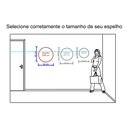 Ver imagem 5 de Espelho Multiuso Lapidado Fita Dupla Face 3M 60 cm Redondo Sem Moldura