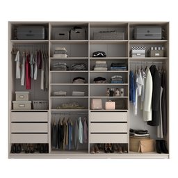 Closet Casal 100% MDF BP 277cm 6 Gavetas Sion Bege - 2