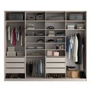 Ver imagem 2 de Closet Casal 100% MDF BP 277cm 6 Gavetas Sion Bege