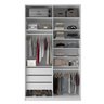 Closet Solteiro 100% MDF BP 139,5cm 3 Gavetas Sion - 6