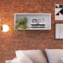 Ver imagem 2 de Nicho de Parede Horizontal Multiuso 81,4cm Branco