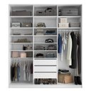 Ver imagem 6 de Closet Casal 100% MDF BP 208,5cm 3 Gavetas Sion