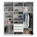 Ver imagem 5 de Closet Casal 100% MDF BP 208,5cm 3 Gavetas Sion