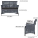 Ver imagem 2 de Jogo Sofá e 2 Poltronas e Mesa Igapó Fendi E9 Trama Original Prata