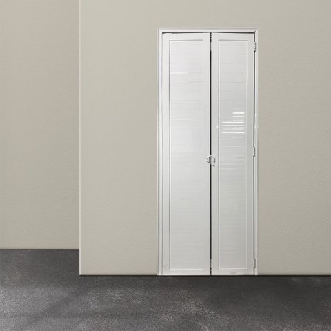 Porta Camarão Lambril de Alumínio 210 X 70cm Linha 25 Abertura Direita