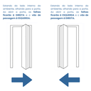 Ver imagem 5 de Porta Camarão Lambril de Alumínio 210 x 70cm Linha 25 Abertura Esquerda Branco Esquadrias Bergamo