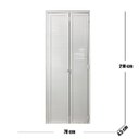Ver imagem 4 de Porta Camarão Lambril de Alumínio 210 x 70cm Linha 25 Abertura Esquerda Branco Esquadrias Bergamo