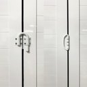 Ver imagem 7 de Porta Camarão Lambril de Alumínio 210 x 70cm Linha 25 Abertura Esquerda Branco Esquadrias Bergamo