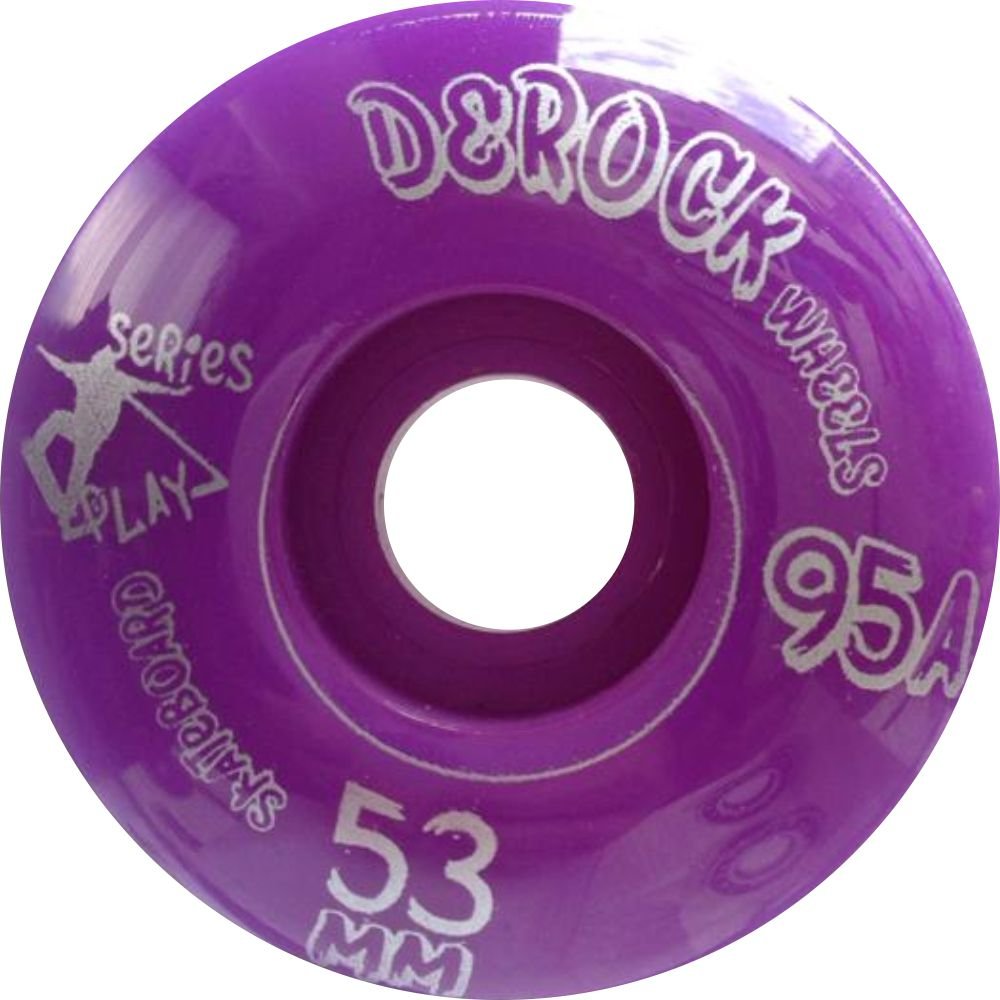 Roda De Skate Derock 53mm 95A Play + Rolamento - Play 53mm Color Laranja - 6