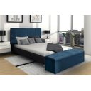 Ver imagem 2 de Kit Cabeceira e Calçadeira Raissa 120 cm Suede Azul Marinho