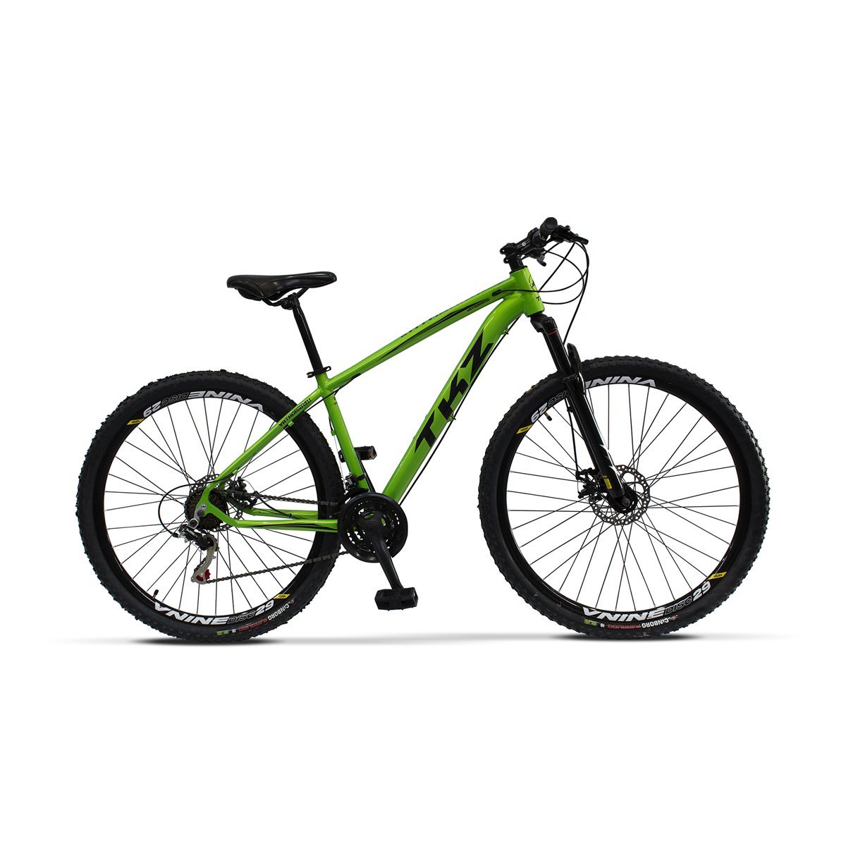 Bicicleta TKZ Yatagarasu Aro 29 Traseiro Shimano Quadro 17" - Verde Neon - Quadro 17