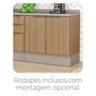 Cozinha Modulada Deseo com Tampo 5 Peças - 15