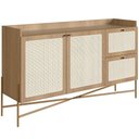 Ver imagem 1 de Aparador Buffet para Sala de Jantar 139cm Industrial Indy A03 Hanover Dourado
