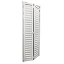 Ver imagem 5 de Porta Camarão Palheta de Alumínio 210 x 70cm Linha 25 Abertura Esquerda Branco Esquadrias Bergamo