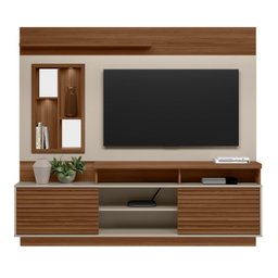 Estante Rack com Painel Para Tv Até 60 Polegadas com Ripado e LED Eldorado 2.0 - 2