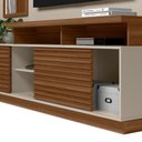 Ver imagem 4 de Estante Rack com Painel Para Tv Até 60 Polegadas com Ripado e LED Eldorado 2.0