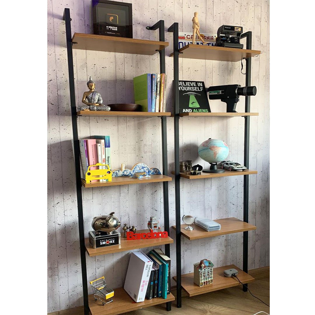 Estante Industrial 5 Prateleiras Forest 80x20x180 Cm | MadeiraMadeira