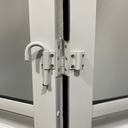 Ver imagem 6 de Porta Camarão Palheta de Alumínio 210 x 90cm Linha 25 Abertura Direita Branco Esquadrias Bergamo