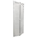 Ver imagem 5 de Porta Camarão Palheta de Alumínio 210 x 90cm Linha 25 Abertura Direita Branco Esquadrias Bergamo