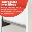 Ver imagem 5 de Cômoda para Quarto 4 Gavetas e 1 Porta Sonho Branco/Rosa