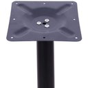 Ver imagem 5 de Mesa Ômega Ferro Preto 74 Cm (alt) Base em X Tampo Mdp Redondo 80 Cm (larg) X 2,50 Cm (alt) Samba