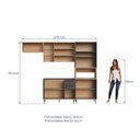 Ver imagem 4 de Cozinha Modulada Compacta Isabelle 4 peças com Torre Quente para 2 Fornos