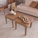 Ver imagem 1 de Conjunto 2 Mesas de Centro Roma Madeira Maciça