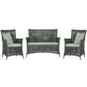 Ver imagem 1 de Jogo Sofá e 2 Poltronas de Área Igapó Alumínio Pintura Marrom Corda Náutica Estofado 3 Trama