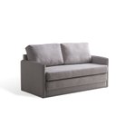 Ver imagem 5 de Sofá Cama Casal 2 Lugares Veludo Cinza Charlie 134cm